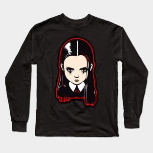 ADDAMS Family, Wednesday-inspired design, Long Sleeve T-Shirt